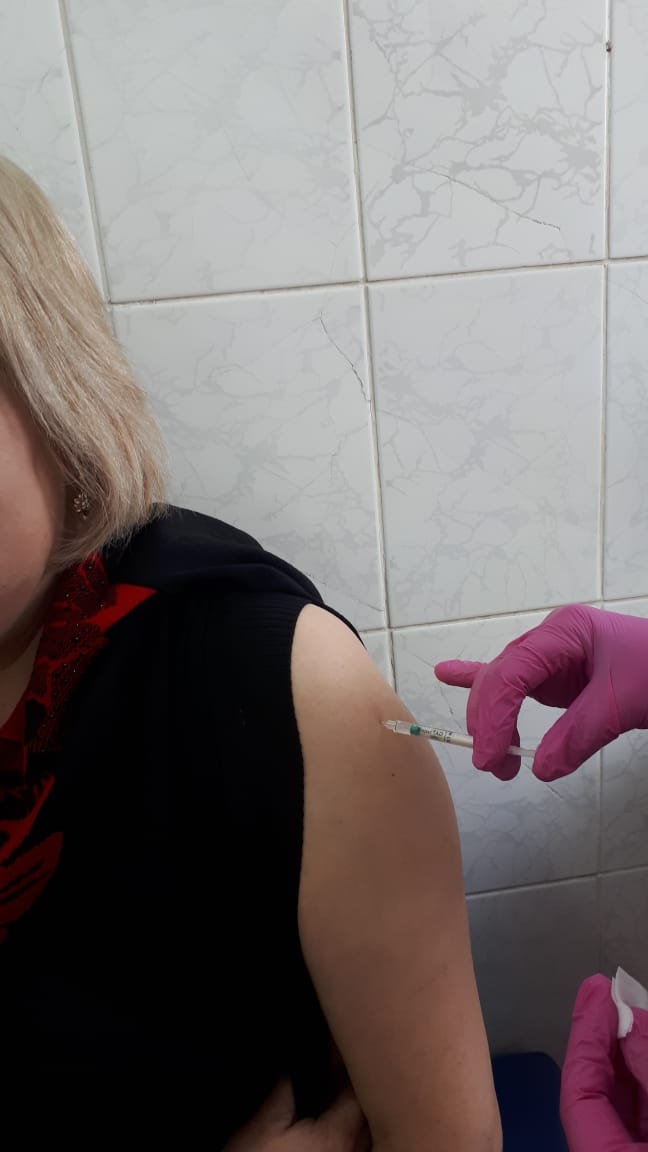 Higher Medical College of the city of Zhezkazgan employees began revaccination