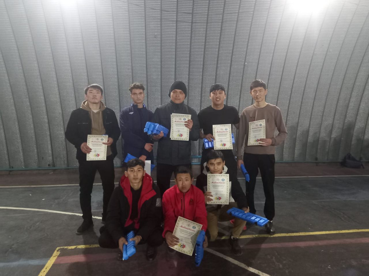 Medical college students took 3rd place in mini-football.