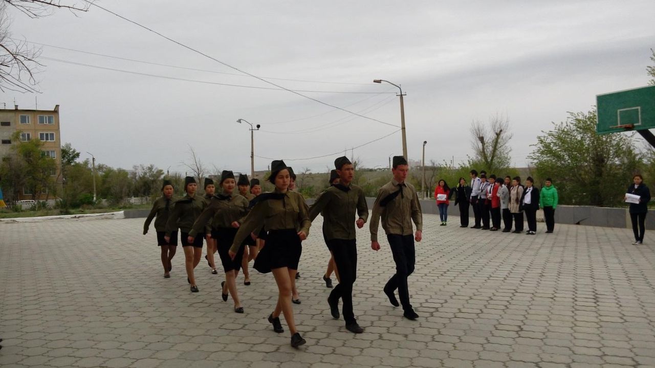 Военно-патриотический конкурс «Айбын» на лучшую строевую подготовку, посвященный 7 мая – Дню защитника Отечества в Казахстане и 9 мая – Дню Победы.</strong></p>